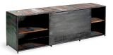 Brooklyn Finest Industrial TV Stand with Sliding Door